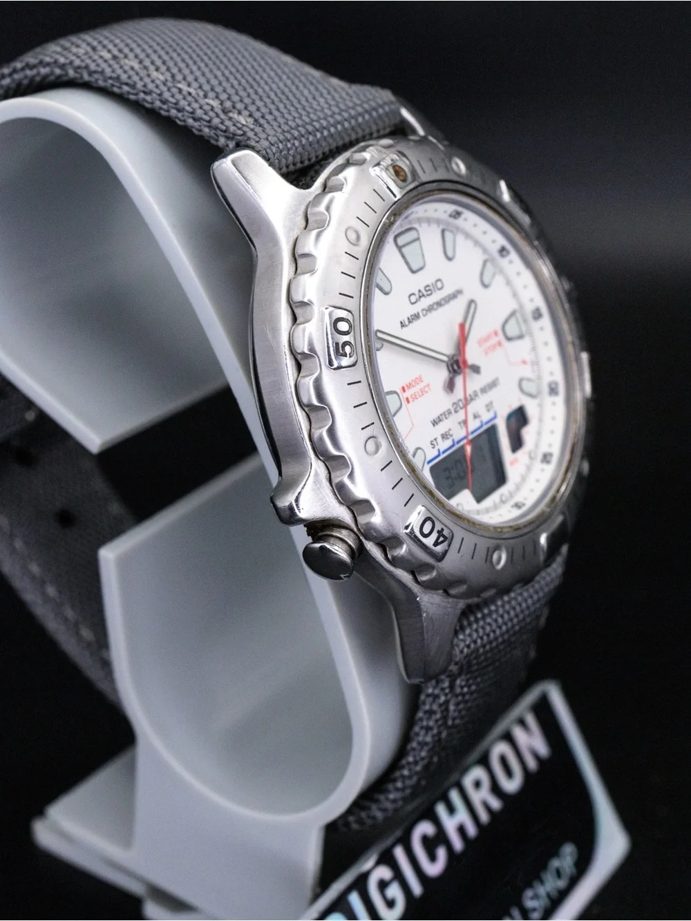 Casio Rare AD-724 Vintage Marlin Analog Digital 40mm JDM Import Chronograph